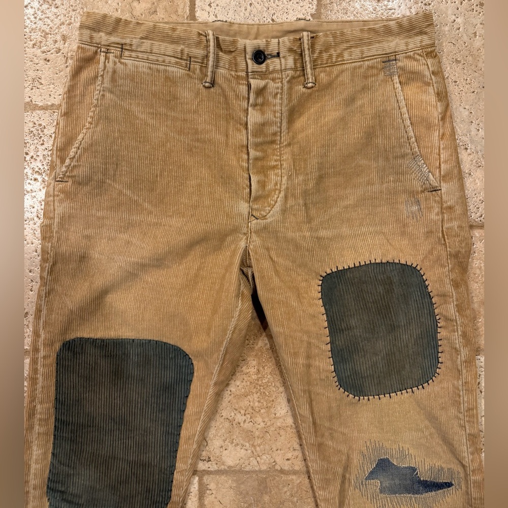 RRL Ralph Lauren Field Patchwork Corduroy Trouser Pants - Picture 4 of 13